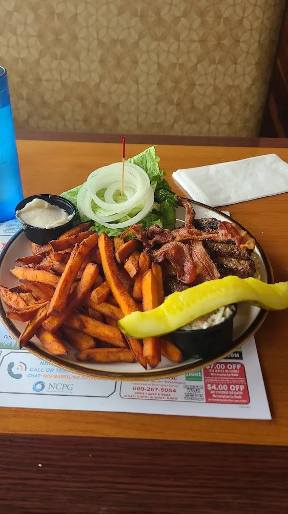 Bacon Cheeseburger Deluxe Sweet Potato Fries