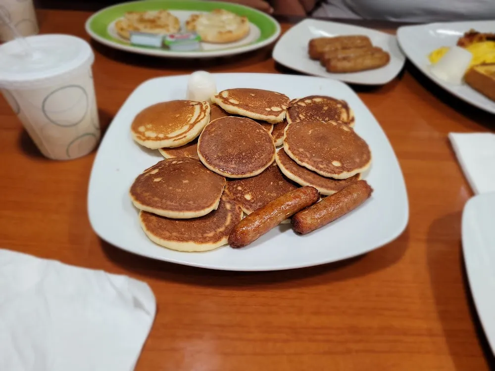 Silver Dollar Pancakes with Sausages